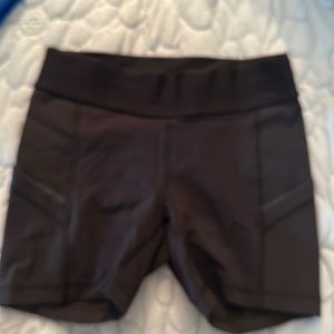 Lululemon black spandex/bike shorts. Size 2.